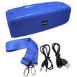 Zoom Wireless Bluetooth Portable Speaker with Carrying Strap in Blue