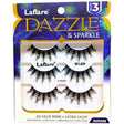 LaFlare Dazzle & Sparkle 3D Gem Enhanced 3 Pack Lashes