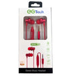 EG Tech Stereo Earbuds with Mic in Red
