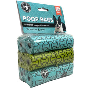 Precious Tails Unscented Pet Waste Poop Bags 240 Count 12 Rolls 