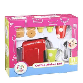 Play At Home 11 Piece Novelty Kids Coffee Maker Set