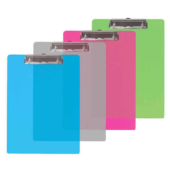 Standard Size Plastic Clipboard w/ Low Profile Clip