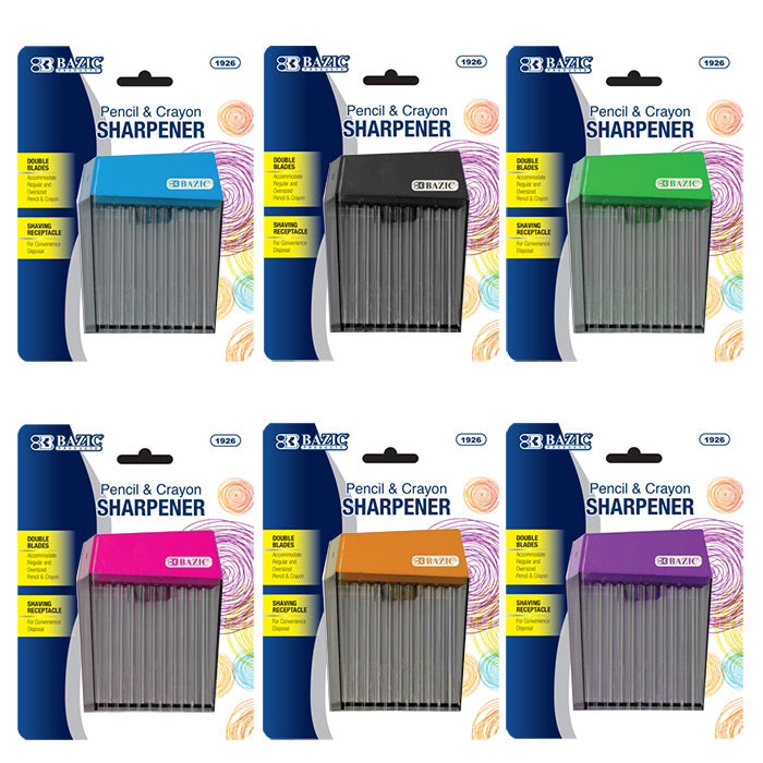 Dual Blade Square Sharpener w/ Receptacle
