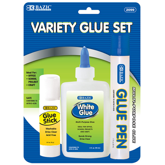 Assorted Glue Sets (3/Pack)