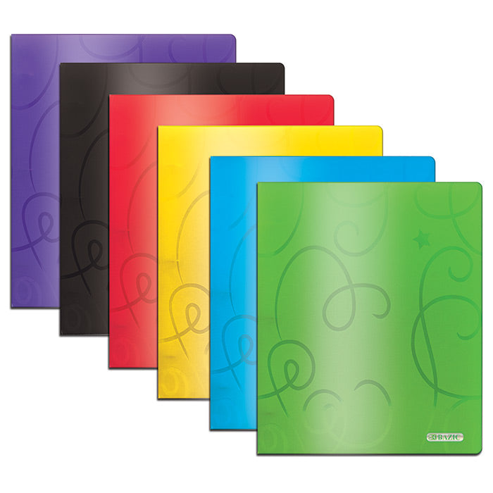 Swirl EmbossedÂ 2-Pockets Poly Folder