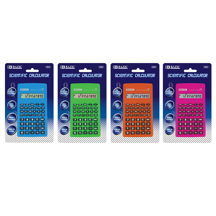56 Function Scientific Calculator w/ Slide-On Case