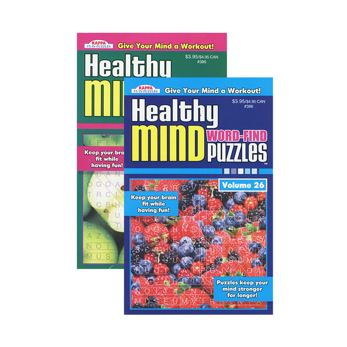 Kappa Healthy Minds Words Finds Puzzle Book - Digest Size