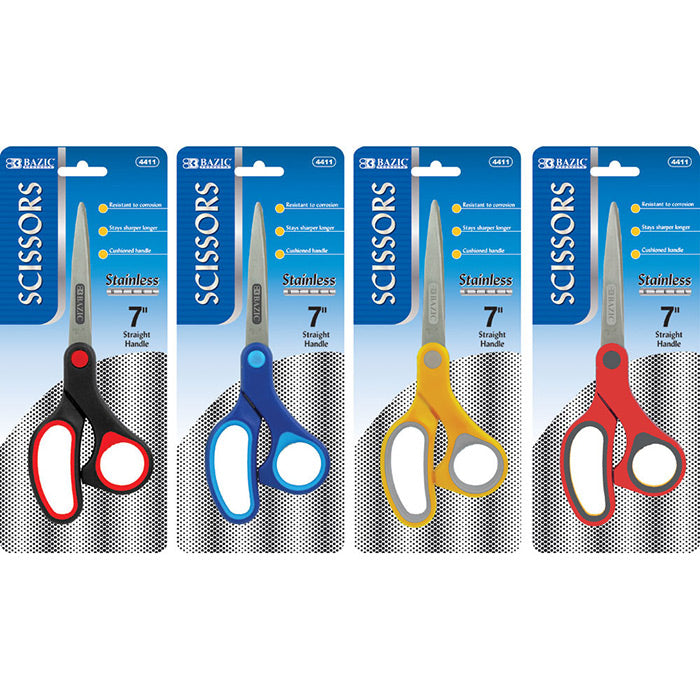 7" Soft Grip Stainless Steel Scissor