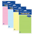 50 Ct. 4" X 6" Lined Stick On Notes