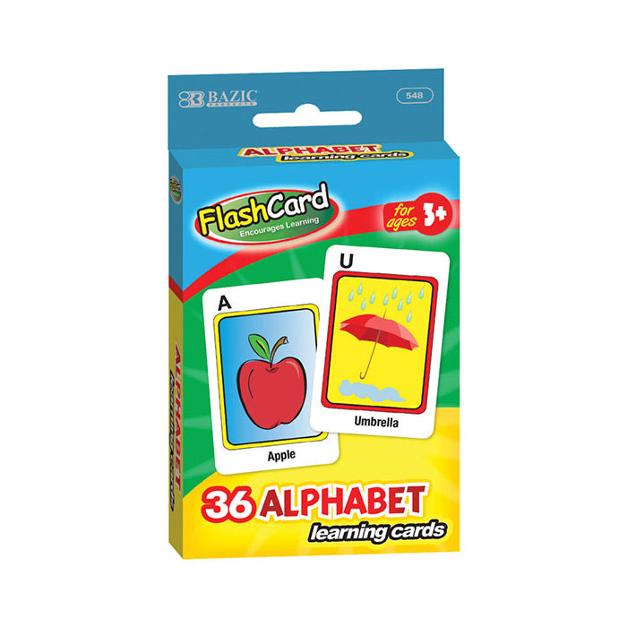 Alphabet Preschool Flash Cards (36/Pack)