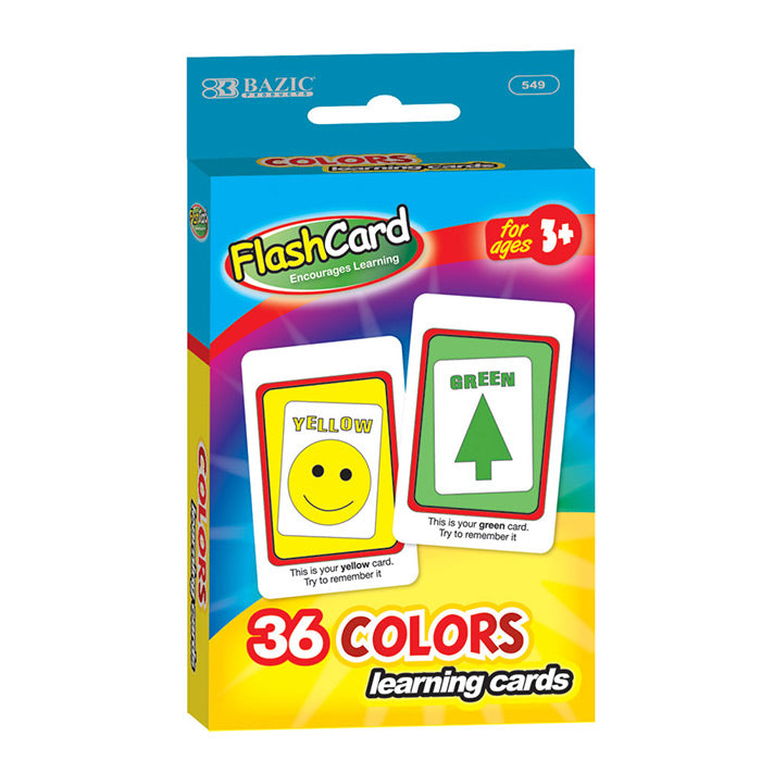 Colors Preschool Flash Cards (36/Pack)