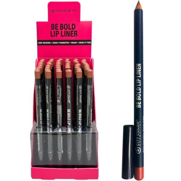 City Color Iconic Be Bold Lip Liner In Countertop Display