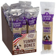 Dog Treats Yummy Bones Grain-free 2.8 Oz Chicken Counter Display Made In Usa