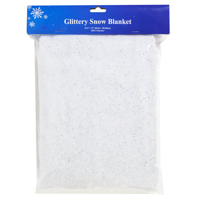 Snow Drape White W/glitter 35 X 72in Xmas Pbh