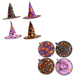 Witch Hat Kids Printed 4ast 13in Dia Ht/jhook