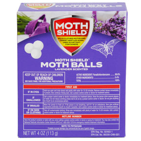 Moth Balls 4oz Lavender Boxed Moth Shield