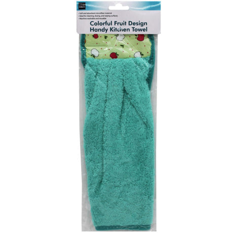 Colorful Fruit Design Handy Kitchen Towel with Hanging Loop in Assorted Colors