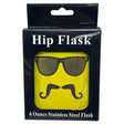 Hip Mustache In Disguise Stainless Steel 6oz Flask