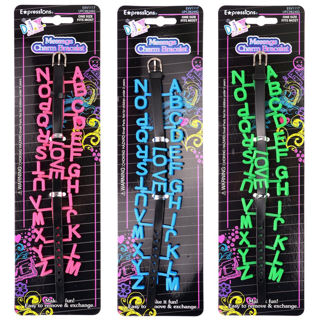 DIY Saying Bracelet Bands