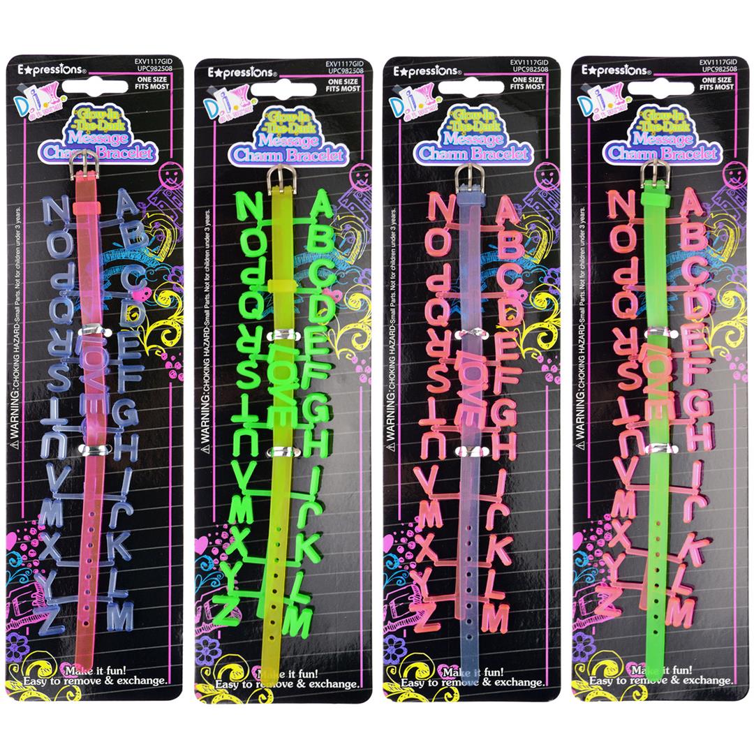 DIY Glow-in-the-Dark Saying Bracelet Bands