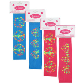 Nylon Wide Headwraps w/ Painted Studs