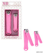 MHB (Must Have Beuaty) Premium Silcone Nail Clippers - Fuschia - 2-Pack