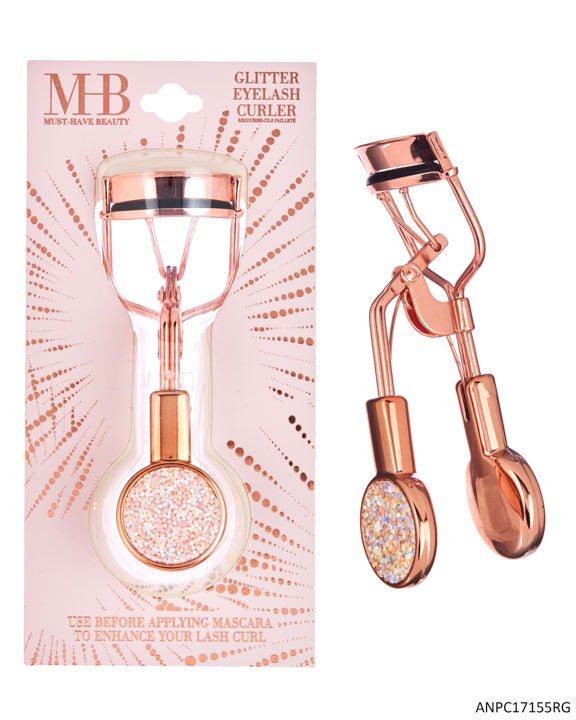 MHB (Must Have Beuaty) Premium Embroidered Glitter Eye Curler - Rose Gold