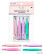MHB (Must Have Beuaty) Premium Soft Touch Perfect Brow Tweezer Set - Pastel Colors - 4-Pack