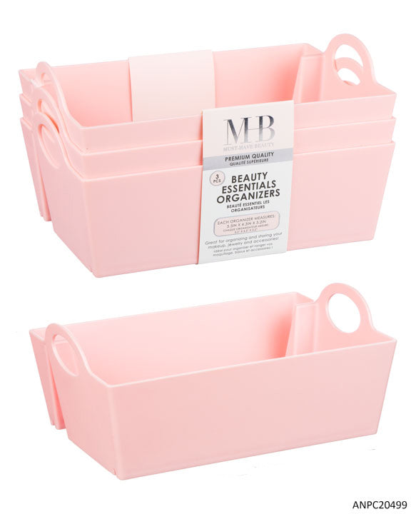 MHB (Must Have Beuaty) Premium Beauty Essential Large Organizers - Pink