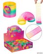 Silly Coil Spring Toys w/ Retail Display - Ombre Rainbow