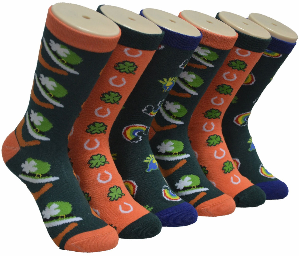 Women's Novelty Crew Socks - St. Patrick's Day Print - Size 9-11
