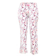 Women's Fleece Pajama Pants w/ Cherry Blossom Flower & Stem Print - Size Small-2XL