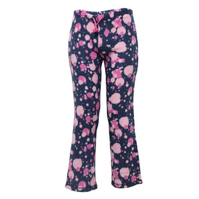 Women's Fleece Pajama Pants w/ Paint Splatter Print - Size Small-2XL