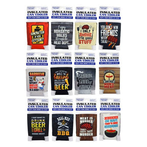 Insulated Can Cooler in Assorted Designs