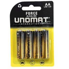 Unomat 4 Pack AA Alkaline Batteries