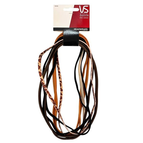 Vidal Sassoon 8 Piece Neutral Colors Elastic Headwraps