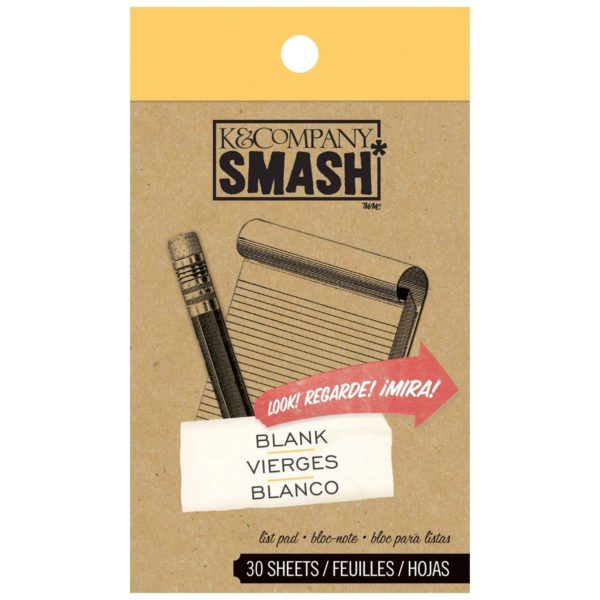 K&Company 30 Sheet Smash Blank Pad