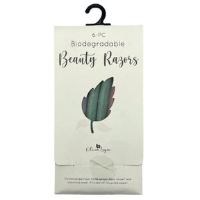 OliviaLayne 6 Pack Biodegradable EB Razors in Purple