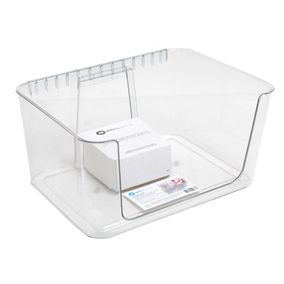 Id Wallspace Open Front Bin & Bracket 15x12 Clear Durable Plastic No Online Sales (17.50)