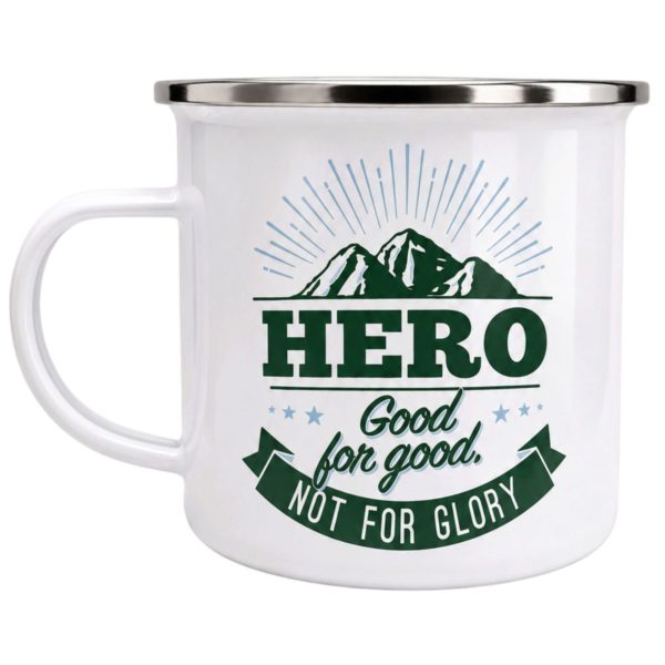 Top Guy Enamel Mug with Hero Design