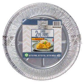 Aluminum Pie Pan 10in 2pk 9.625x1.1875 Counter Display