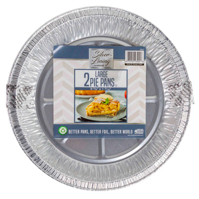 Aluminum Pie Pan 10in 2pk 9.625x1.1875 Counter Display
