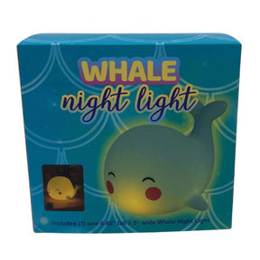 Blue Whale Shaped Night Light Softly Glowing LED Lamp