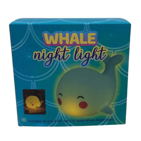 Blue Whale Shaped Night Light Softly Glowing LED Lamp