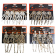 Garland Skeleton Or Bony Hands Ea In 2 Ast Color 47in/4 Figure Strand Hlwn/tcd