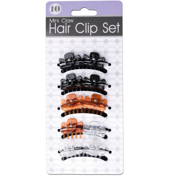 Mini Claw Hair Clip Set