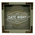 8"x8" Decorative Our Date Night Fund Box Decor Bank