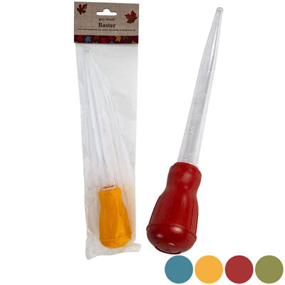 Baster 11in 3ast Rubber Bulb Colors Black/red/white B&c Pkg
