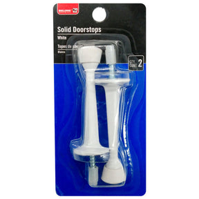 Bulldog 2 Piece Solid White Door Stops