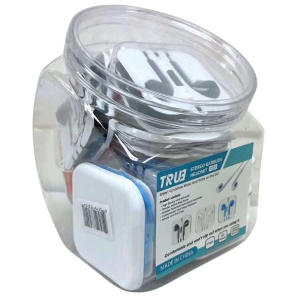 Assorted Color Wired Earbuds in PDQ Fish Bowl